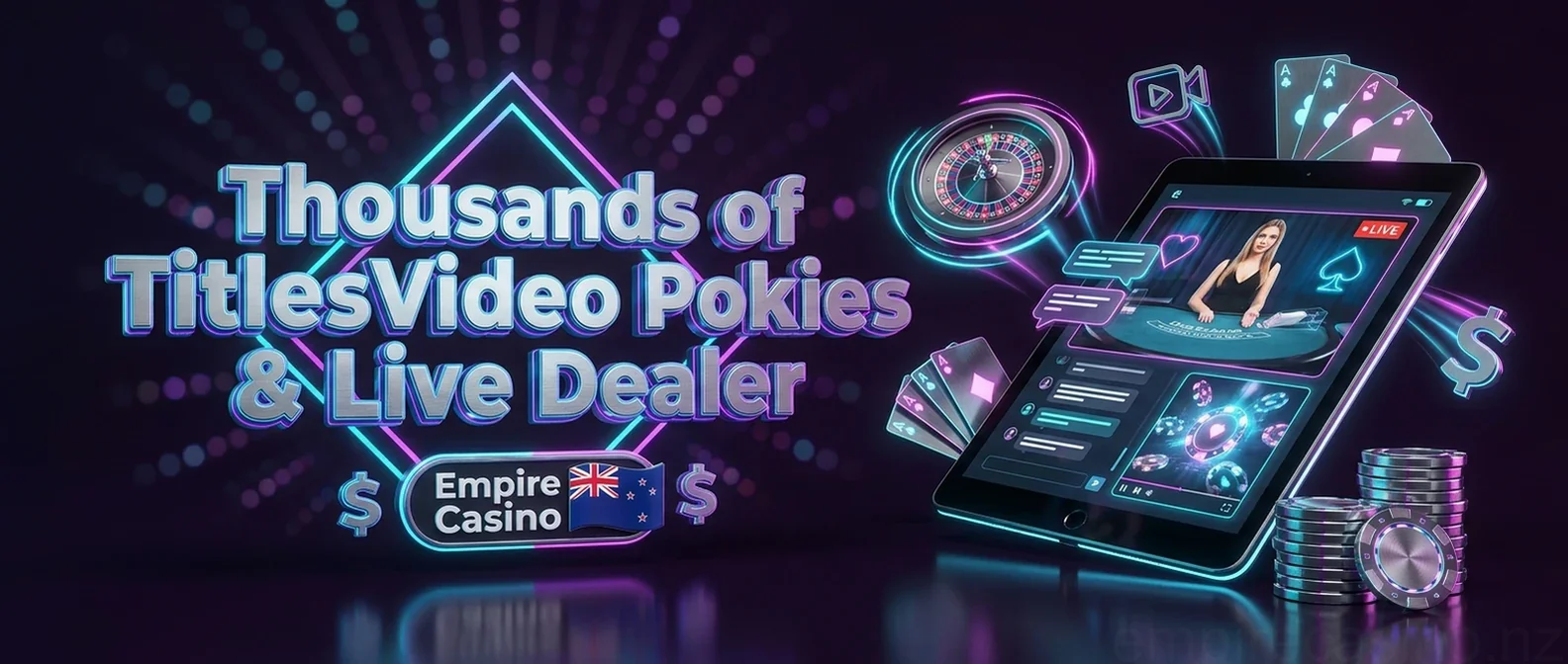 Thousands of TitlesVideo Pokies & Live Dealer